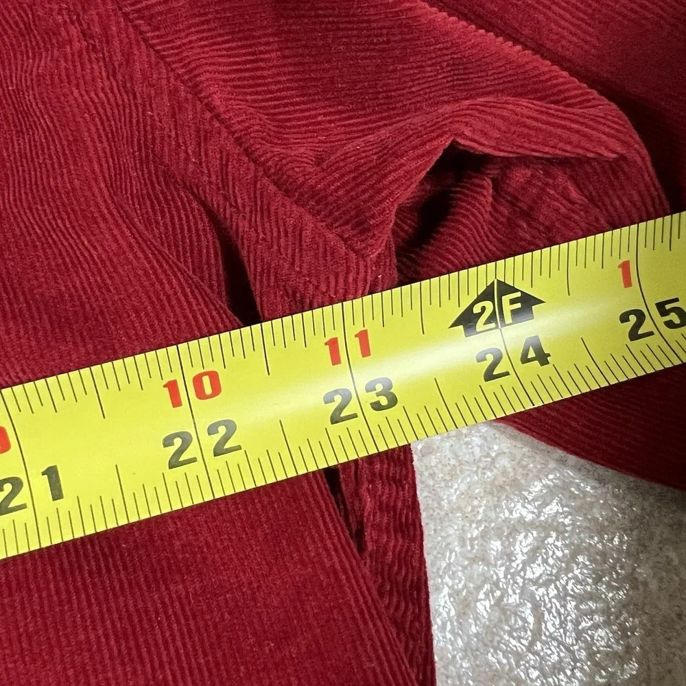Pendleton Wayne Shirt Mens L Red Corduroy Outdoor Workwear Western Button Up - Picture 7 of 7